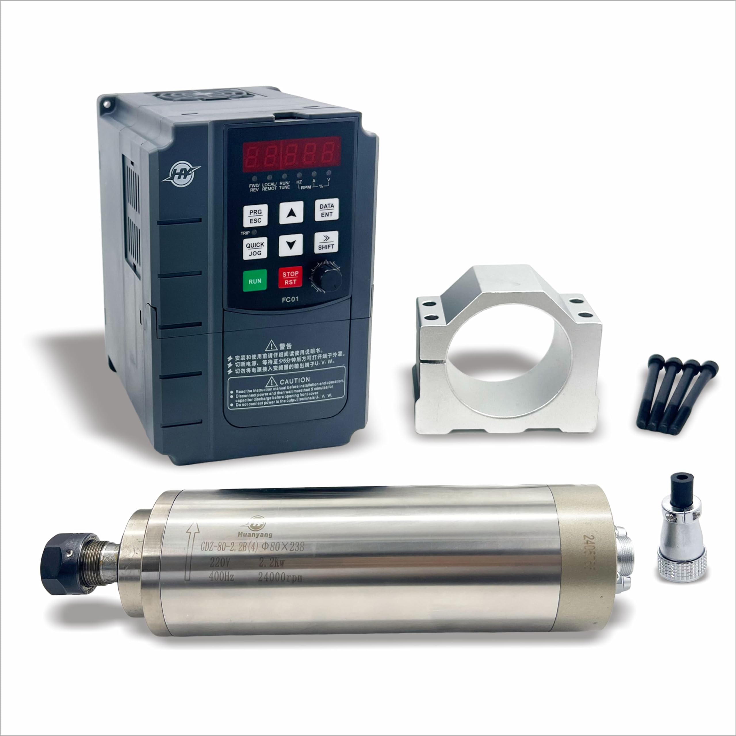 Bom_N7ang　0308 220V 2.2kw vfd/Spindle Package: 220V 2.2KW VFD+ ER20 Water